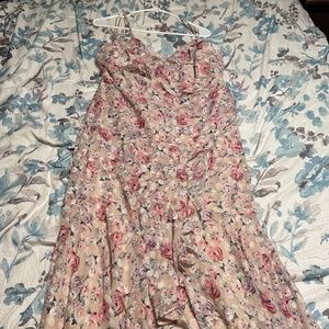 Floral high low dress